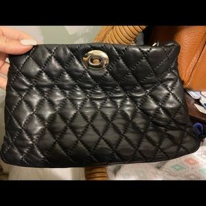 Black quilted crossbody